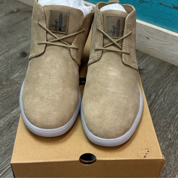 Johnnie-O “The Chill Chukka” Taupe Suede Leather Boots – Size 8 main image 6